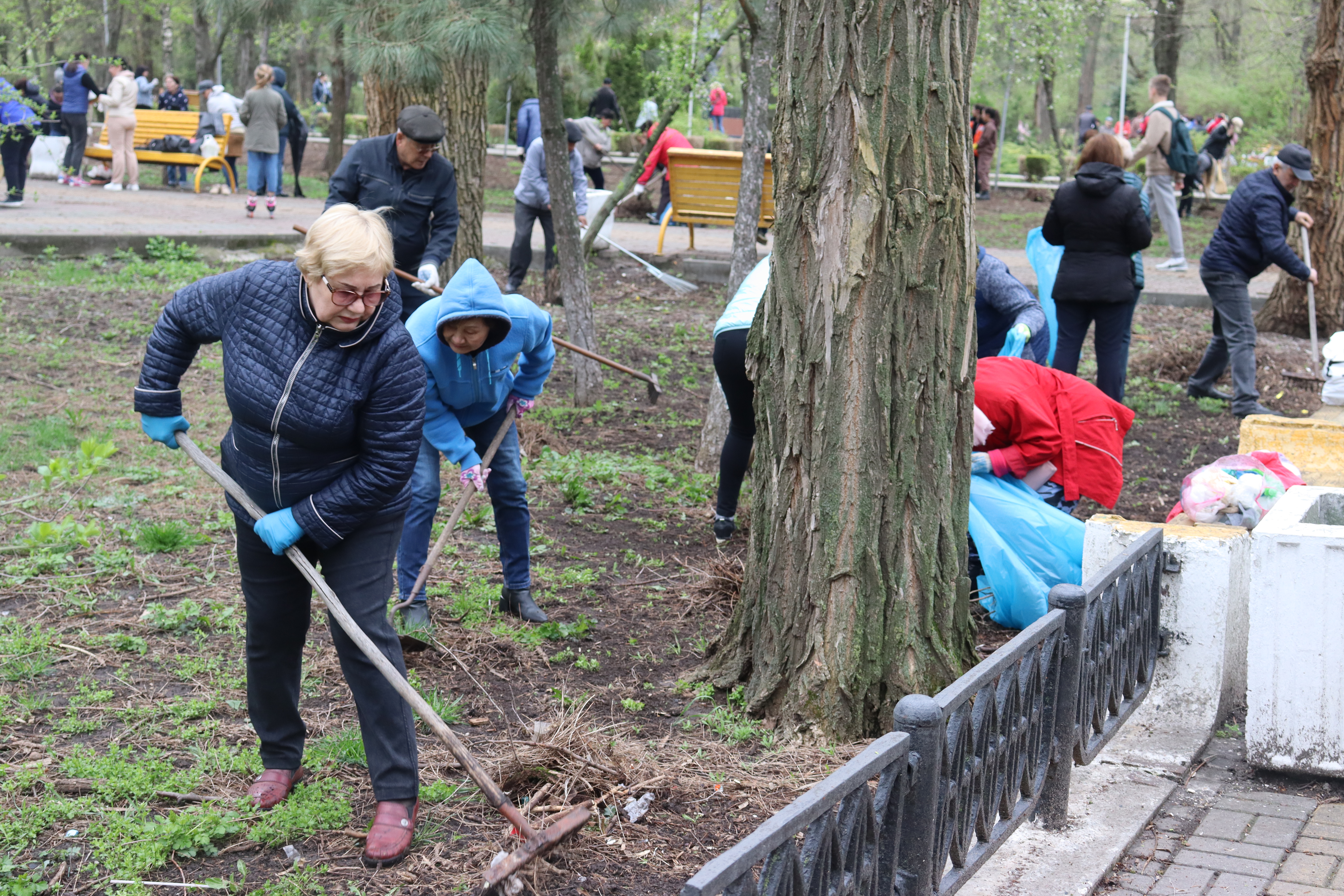 В Батайске жители города поддержали общеобластной субботник