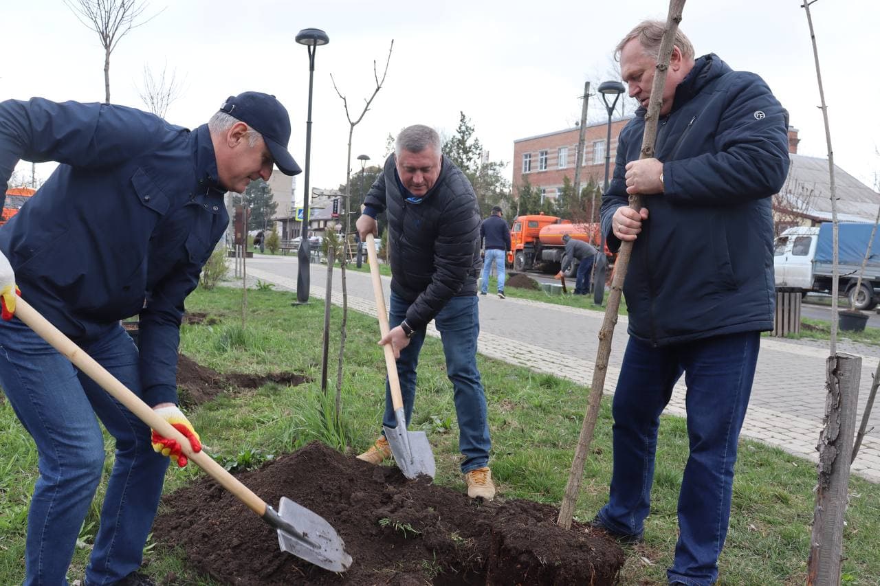 В Батайске состоялся весенний День древонасаждений