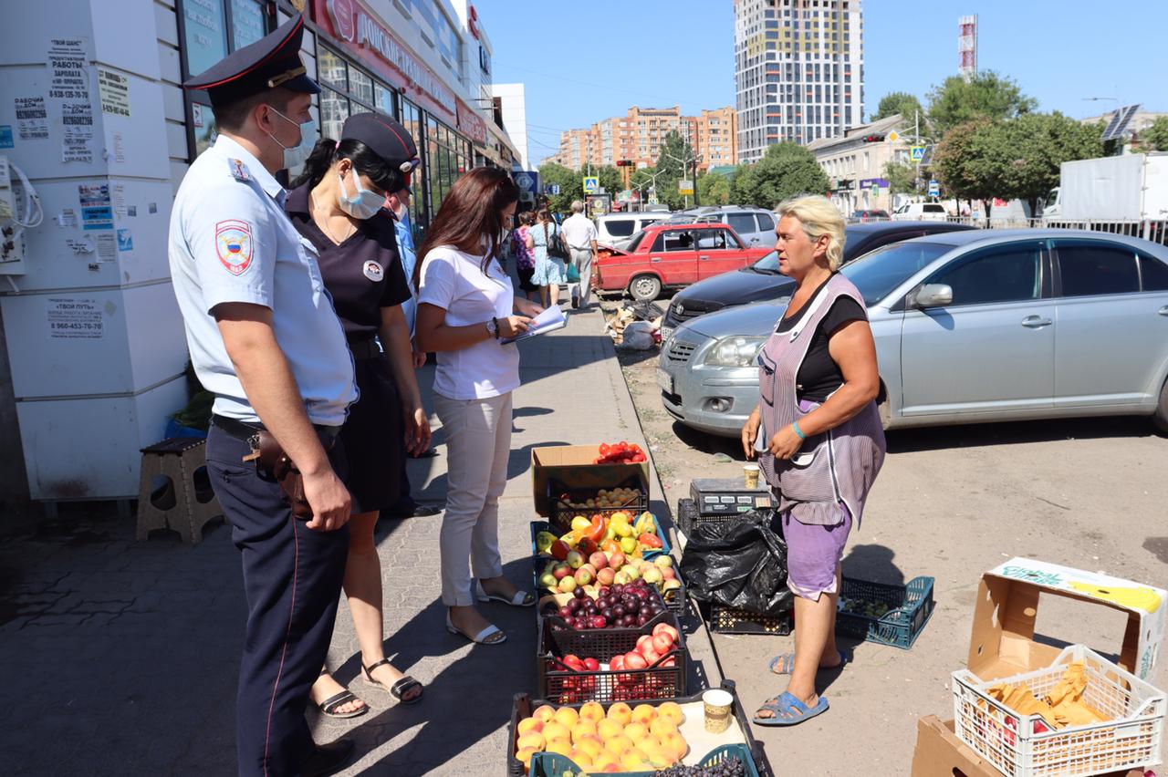 В Батайске сегодня прошли рейды по предотвращению несанкционированной торговли