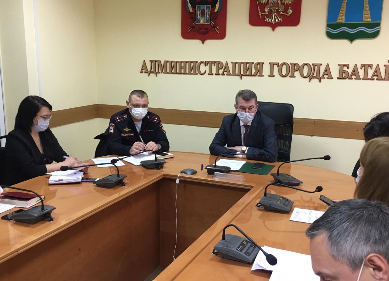 В Батайске состоялось очередное заседание городского штаба по коронавирусу